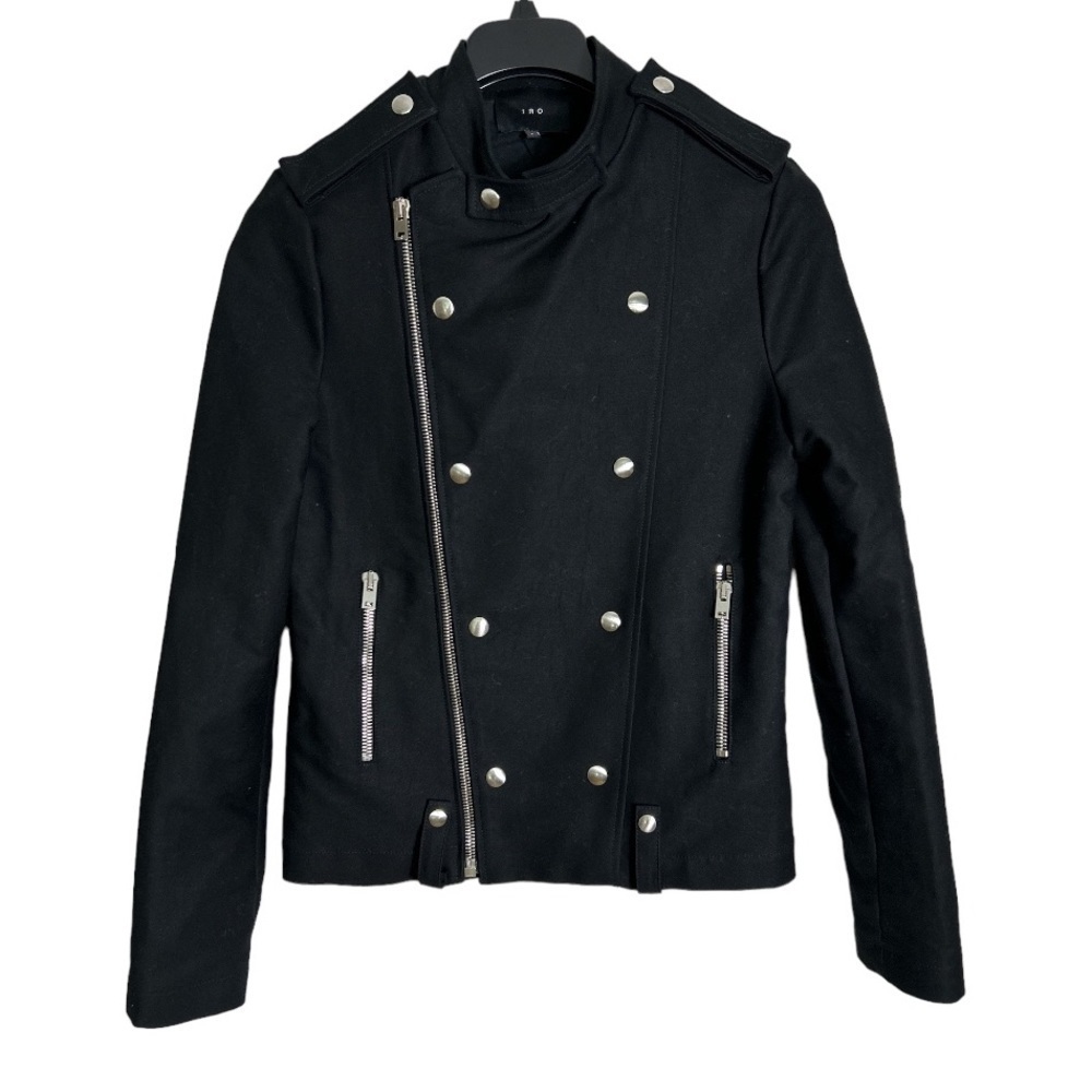 IRO Jeoren Black Military Style Jacket Size 1 (US 4)